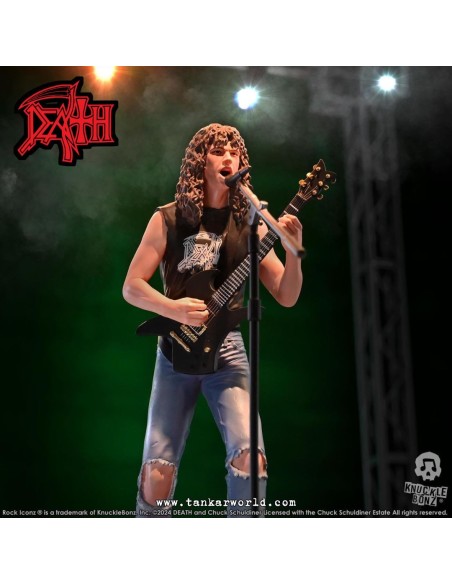 Death Chuck Schuldiner II Estatua Rock Iconz 22 cm