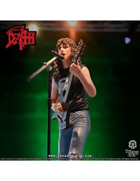 Death Chuck Schuldiner II Estatua Rock Iconz 22 cm
