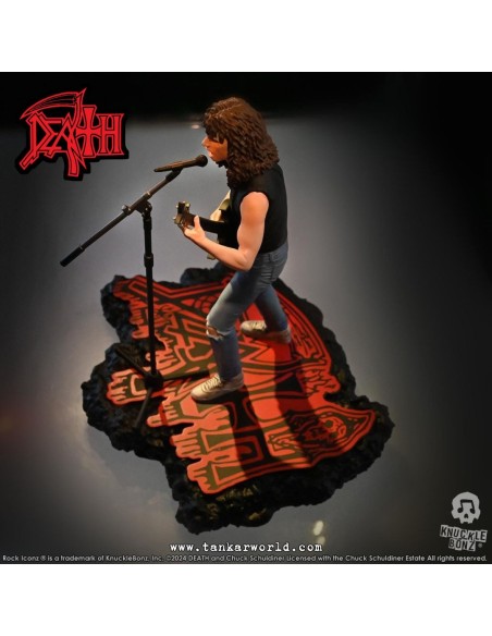 Death Chuck Schuldiner II Estatua Rock Iconz 22 cm