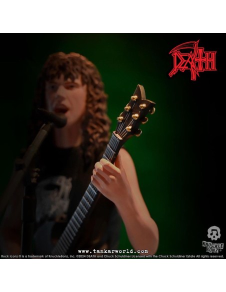 Death Chuck Schuldiner II Estatua Rock Iconz 22 cm