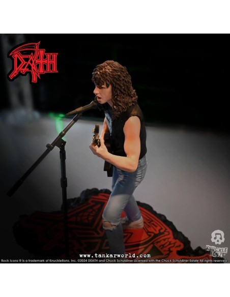 Death Chuck Schuldiner II Estatua Rock Iconz 22 cm