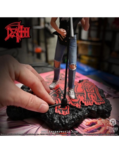 Death Chuck Schuldiner II Estatua Rock Iconz 22 cm