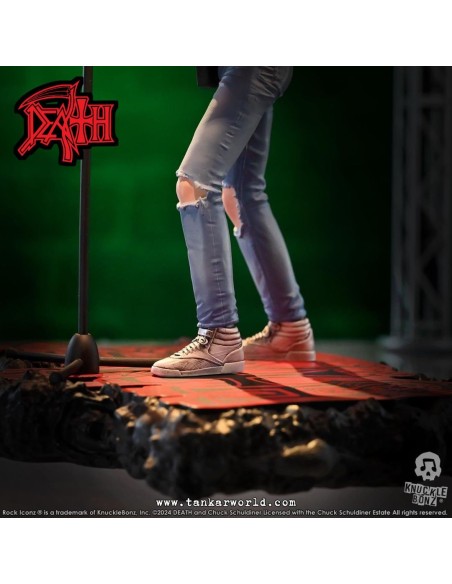 Death Chuck Schuldiner II Estatua Rock Iconz 22 cm
