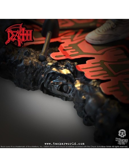 Death Chuck Schuldiner II Estatua Rock Iconz 22 cm
