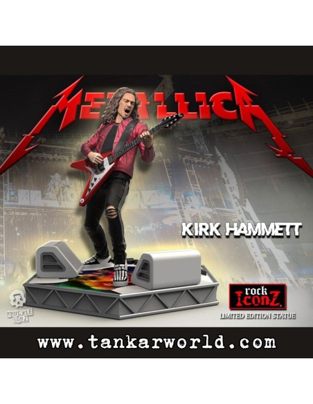 Metallica Kirk Hammett Estatua Rock Iconz Limited Edition 22 cm