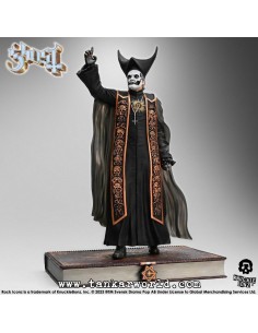 Ghost Papa Emeritus IV (Black Robes) Estatua Rock Iconz 22 cm