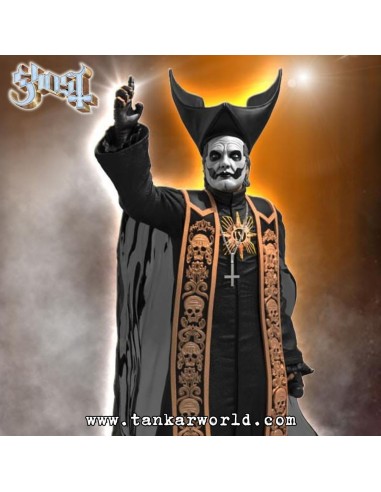 Ghost Papa Emeritus IV (Black Robes) Estatua Rock Iconz 22 cm