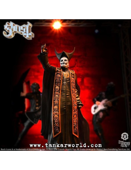 Ghost Papa Emeritus IV (Black Robes) Estatua Rock Iconz 22 cm