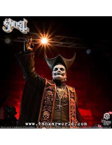 Ghost Papa Emeritus IV (Black Robes) Estatua Rock Iconz 22 cm