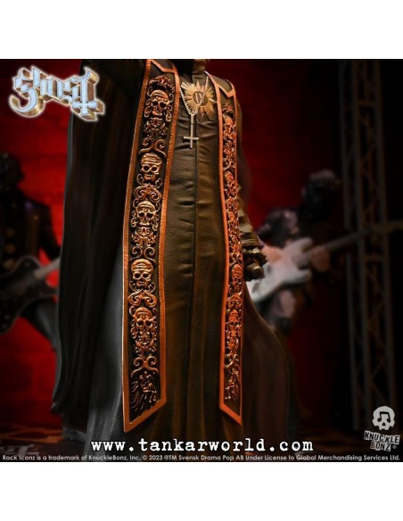 Ghost Papa Emeritus IV (Black Robes) Estatua Rock Iconz 22 cm