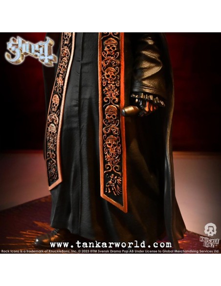 Ghost Papa Emeritus IV (Black Robes) Estatua Rock Iconz 22 cm