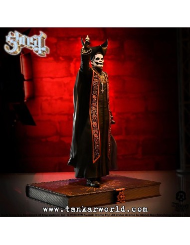 Ghost Papa Emeritus IV (Black Robes) Estatua Rock Iconz 22 cm