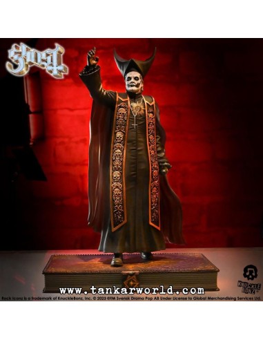 Ghost Papa Emeritus IV (Black Robes) Estatua Rock Iconz 22 cm