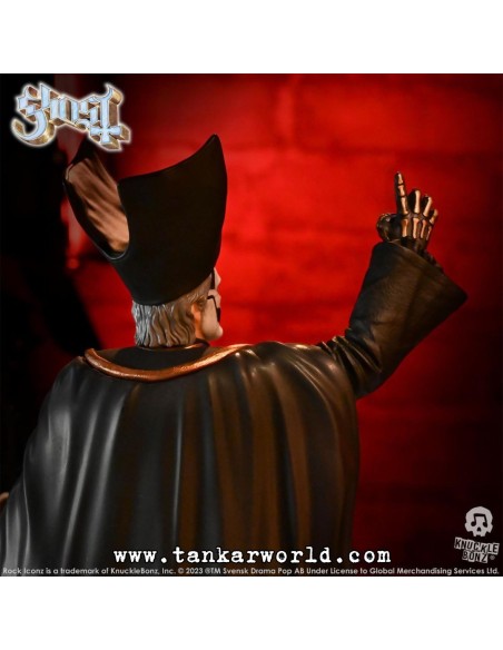 Ghost Papa Emeritus IV (Black Robes) Estatua Rock Iconz 22 cm