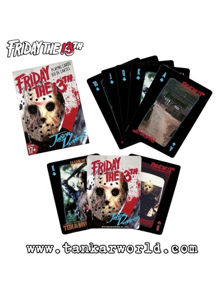 Friday the 13th Baraja Poker 54 cartas - 6x9 cm