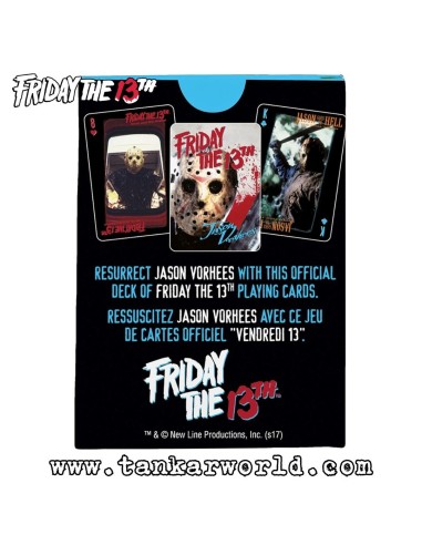 Friday the 13th Baraja Poker 54 cartas - 6x9 cm