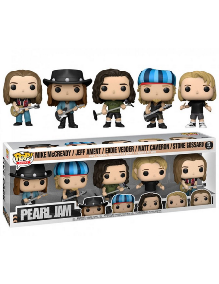 Funko Pop! - Pearl Jam - Mine McCready/Jeff Ament/Eddie Vedder/Matt Cameron/Stone Gossard - 5 - Rocks - 5 pack