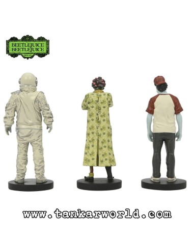 Beetlejuice Beetlejuice - Pack de 3 Figuras Waiting Room 2: Spaceman, Hot Dog Contest Winner, Cat Lady