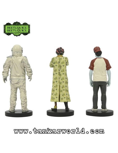 Beetlejuice Beetlejuice - Pack de 3 Figuras Waiting Room 2: Spaceman, Hot Dog Contest Winner, Cat Lady