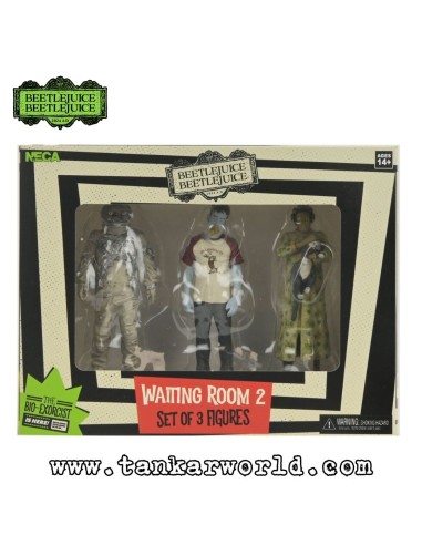 Beetlejuice Beetlejuice - Pack de 3 Figuras Waiting Room 2: Spaceman, Hot Dog Contest Winner, Cat Lady