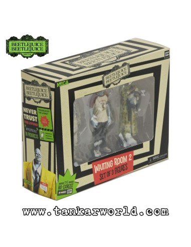 Beetlejuice Beetlejuice - Pack de 3 Figuras Waiting Room 2: Spaceman, Hot Dog Contest Winner, Cat Lady