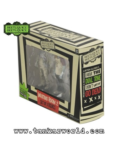 Beetlejuice Beetlejuice - Pack de 3 Figuras Waiting Room 2: Spaceman, Hot Dog Contest Winner, Cat Lady