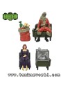 Beetlejuice Beetlejuice - Pack de 3 Figuras Waiting Room 1: Santa, Delia Deetz, Escape Artist