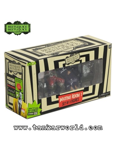 Beetlejuice Beetlejuice - Pack de 3 Figuras Waiting Room 1: Santa, Delia Deetz, Escape Artist