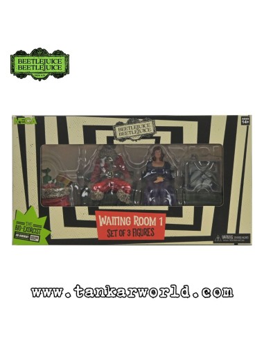 Beetlejuice Beetlejuice - Pack de 3 Figuras Waiting Room 1: Santa, Delia Deetz, Escape Artist