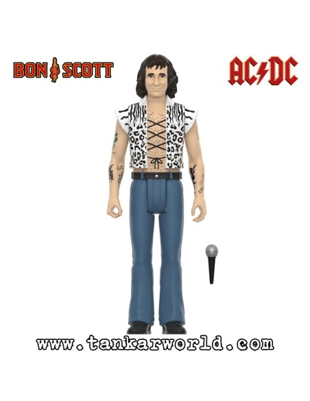 Bon Scott (Leopard Print) Figura ReAction Wave 02 - 10 cm