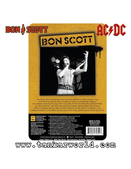 Bon Scott (Leopard Print) Figura ReAction Wave 02 - 10 cm