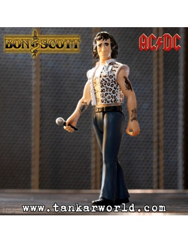 Bon Scott (Leopard Print) Figura ReAction Wave 02 - 10 cm