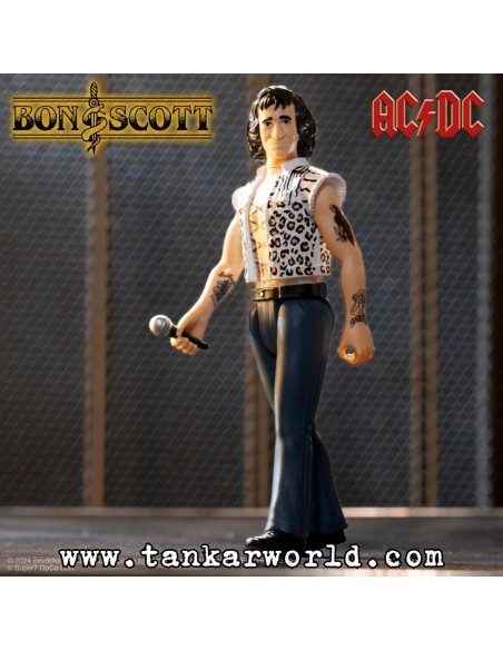 Bon Scott (Leopard Print) Figura ReAction Wave 02 - 10 cm