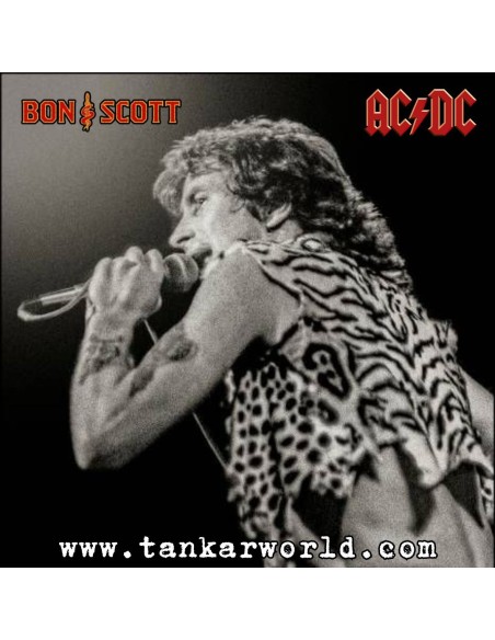 Bon Scott (Leopard Print) Figura ReAction Wave 02 - 10 cm