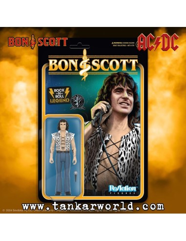 Bon Scott (Leopard Print) Figura ReAction Wave 02 - 10 cm