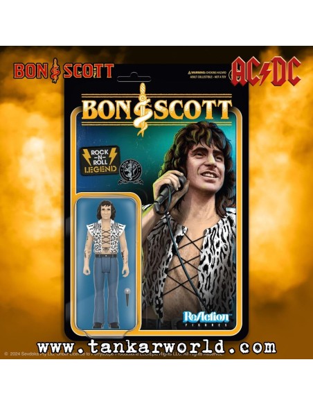 Bon Scott (Leopard Print) Figura ReAction Wave 02 - 10 cm