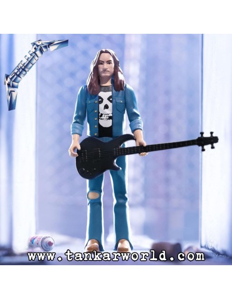 Cliff Burton Metallica Figura ReAction Wave 01 Super7 10 cm