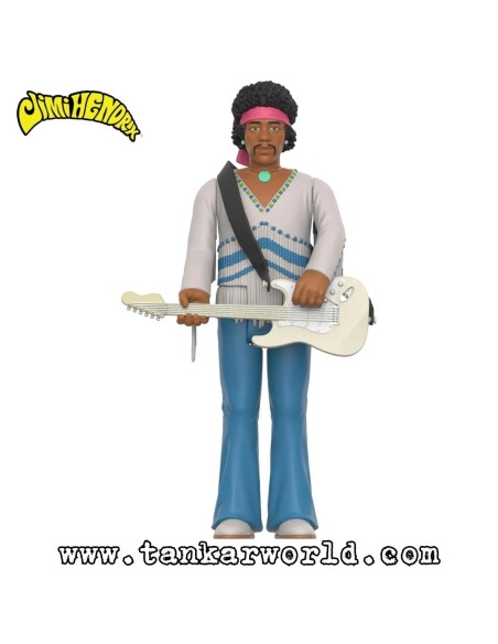 Jimi Hendrix (Festival 1969) Figura ReAction Super7 10 cm