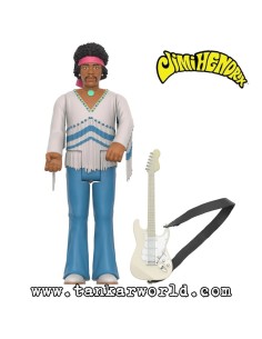 Jimi Hendrix (Festival 1969) Figura ReAction Super7 10 cm 2