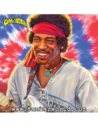 Jimi Hendrix (Festival 1969) Figura ReAction Super7 10 cm