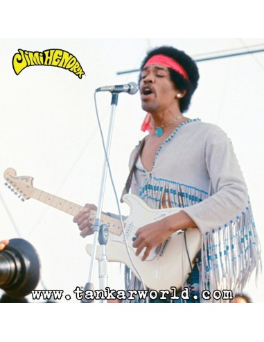 Jimi Hendrix (Festival 1969) Figura ReAction Super7 10 cm