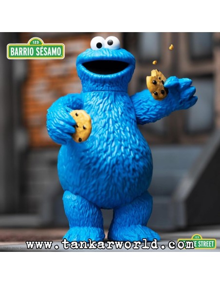 Cookie Monster Sesame Street Figura ReAction Wave 02 Super7 10 cm