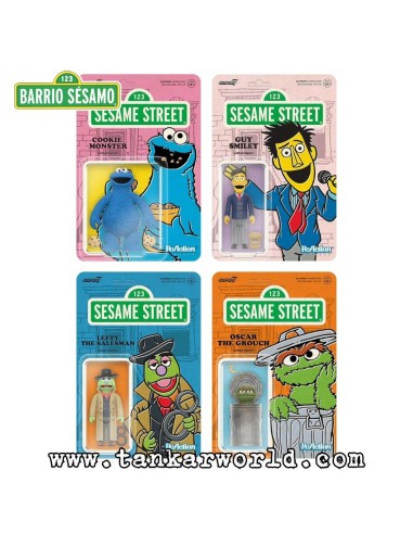 Cookie Monster Sesame Street Figura ReAction Wave 02 Super7 10 cm