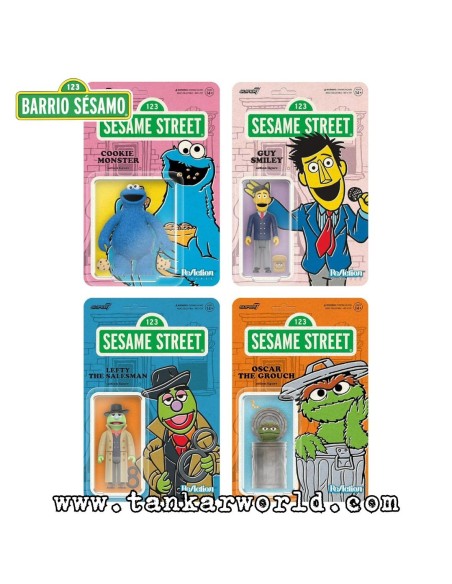 Cookie Monster Sesame Street Figura ReAction Wave 02 Super7 10 cm