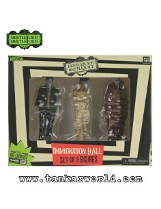 Beetlejuice Beetlejuice - Pack de 3 Figuras Inmigration Hall Richard, Immigration Officer, Anaconda Man 2