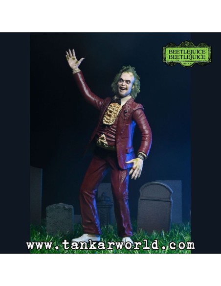Beetlejuice 1988 Figura Beetlejuice (Red Tuxedo Suit) - 18 cm