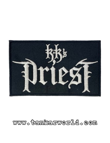 copy of Parche KK´s Priest - Logo letras blancas - 10,5 x 5,5 cm