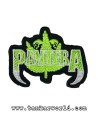 Parche Pantera - Logo letras verdes - 7,5 x 6 cm