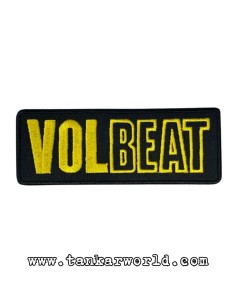 Parche Volbeat - Logo letras amarillas - 11,5 x 4,5 cm