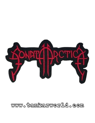 Parche Sonata Arctica - Letras Rojas - 10,5 x 5, 5 cm